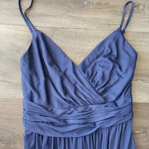 David's Bridal Midnight Blue Gown